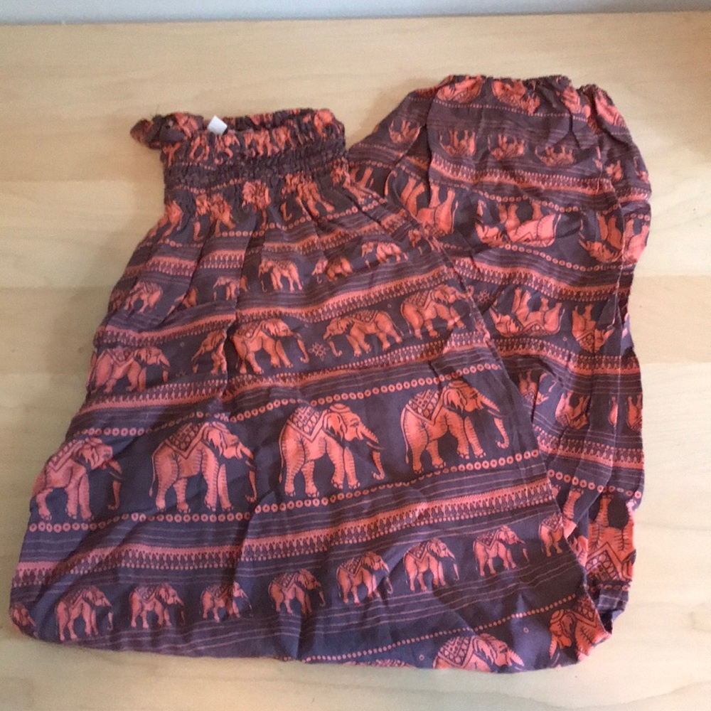 Elephant flowy pants